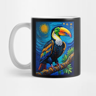 Toco toucan in starry night Mug